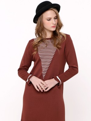 Two-Tones Knitted Stripes Dress