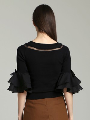 Flare Layered Sleeves Top