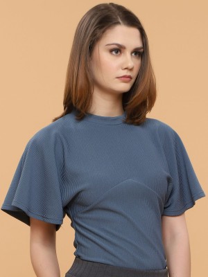 High Neck Wide Sleeves Top