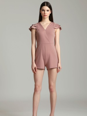 Layered Shell Sleeves Playsuit