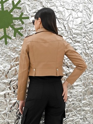 Amanda Synthetic Leather Jacket