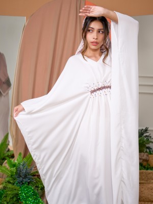 EID4 Hatin Flower Satin Embezzeled Maxi Dress RO1