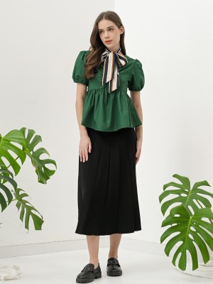 FELIZ23 Wallisa Wide Long Knit Skirt