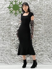 FELIZ23 Black Eira Dress