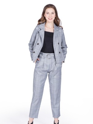 2-Pieces Set Double Breasted Blazer With Long Pants