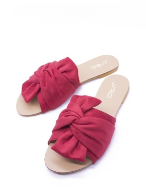 Tied Bow Slip On Sandals