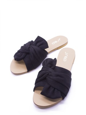 Tied Bow Slip On Sandals