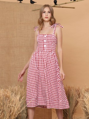 Plaid Farmer Dress