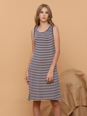 Stripes Sleeveless Dress Best Buy