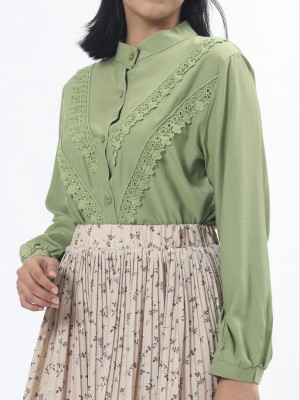 D-Sl Leb Double V Embroidered Shirt