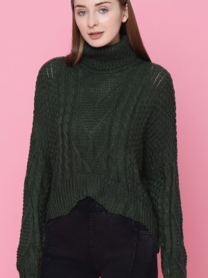 Turtle Neck Knit Top