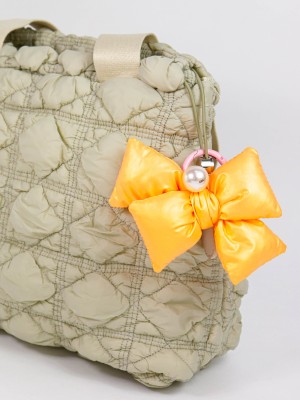 Apricot Crush Ribbon Pearl Know Bag Add On
