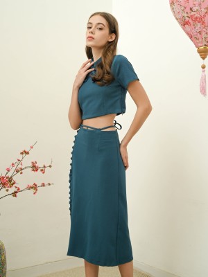 CNY24 2Pcs Set Lai Top And Skirt