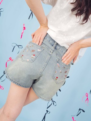 PT Washed Denim Short