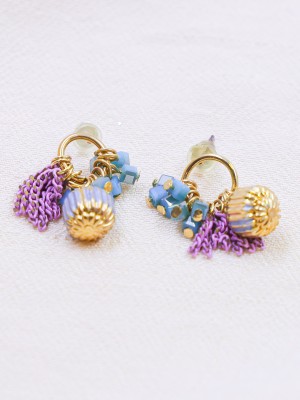 Fc Chains And Colored Stones Earrings