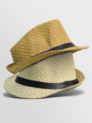 Straw Rafia Belted Hat