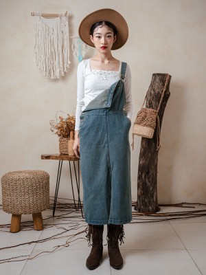 TW Denim Dungaree Dress