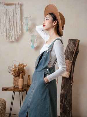 TW Denim Dungaree Dress