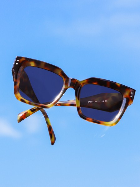 Blaze Oversize Tortoiseshell Acetate Sunglasses