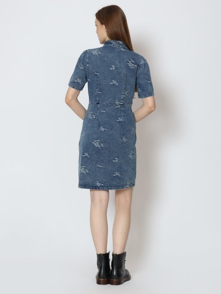 ELITE CNY Denim oriental dress