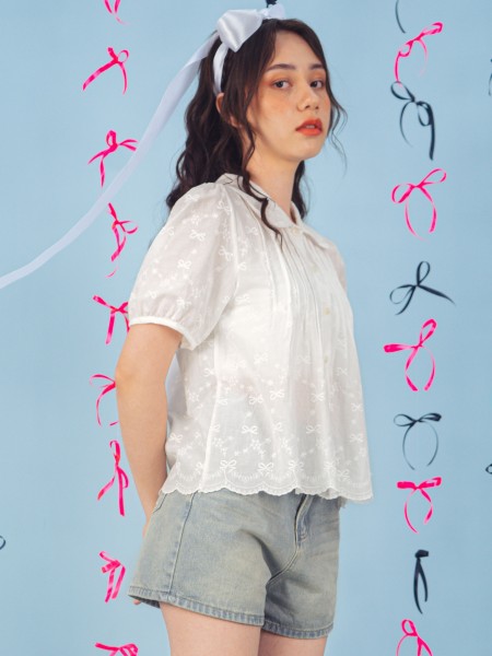 PT Ribbon Embroidery Shirt