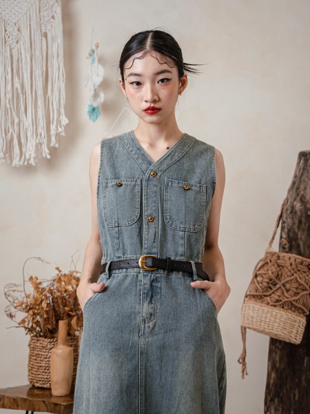 TW Belle Denim Midi Dress