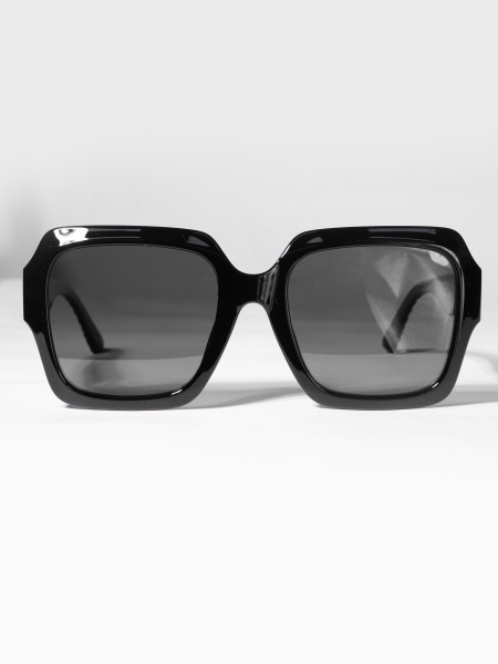 Square Shaped Black-tone Sunglasses