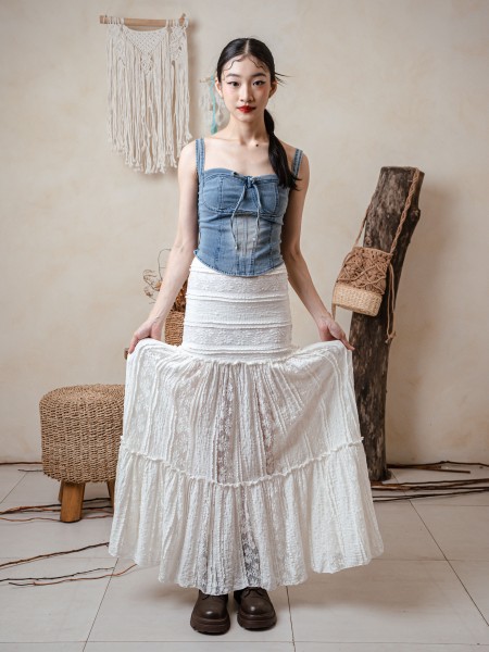 TW Clara Lace Maxi Skirt