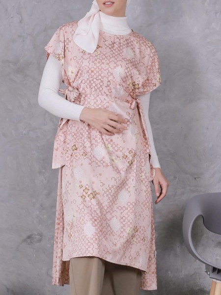 EID23 Azizah satin print dress
