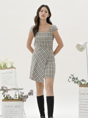 Tina Checkered mini dress