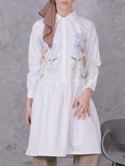 EID23 Amina Embroidery Shirt Dress
