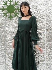 HT24 Raena Satin Pleats Dress W/Belt RO2