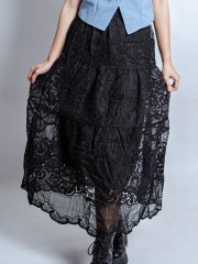 HT24 Clementine Tiered Embroidery Skirt