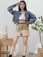 PT Calla Front Bow Denim Jacket RO1