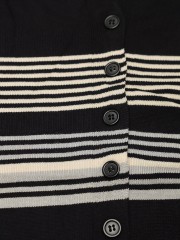 Slim-cut knitted stripes dress