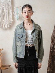 TW Augusta Flower Patch Denim Jacket