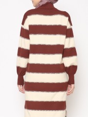 ANF Big Stripes Knitted Midi Dress
