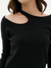 BFP Cut out knit tee