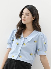 CNY Pineapple emboidered shirt
