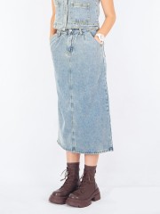 PT Denim Washed Midi Skirt