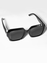 Square Shaped Black-tone Sunglasses