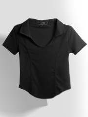 624 CORE Collar V-neck Tee