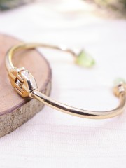 Cut-Out Stones Bangle