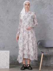 EID23 Atia sheer print maxi dress